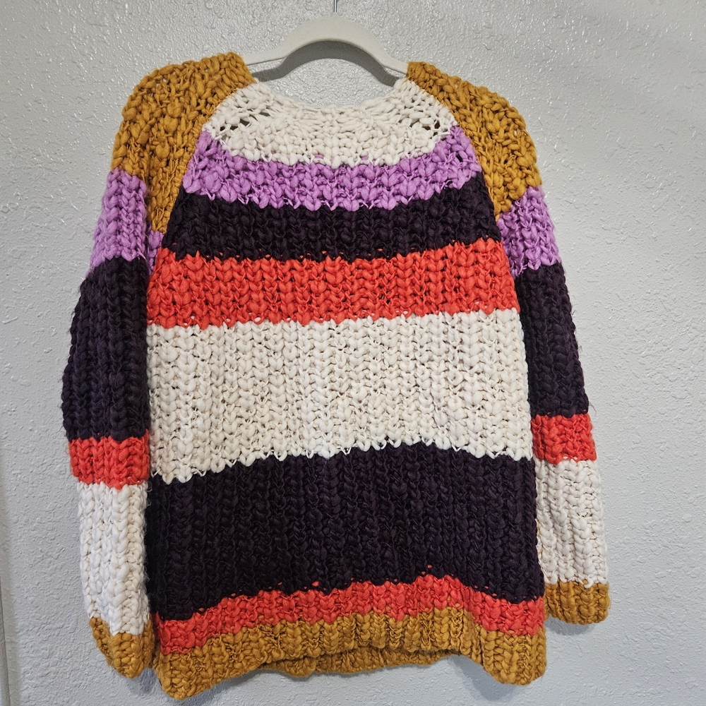 Free People Colorful Chunky Knit Cardigan - Picture 9 of 9
